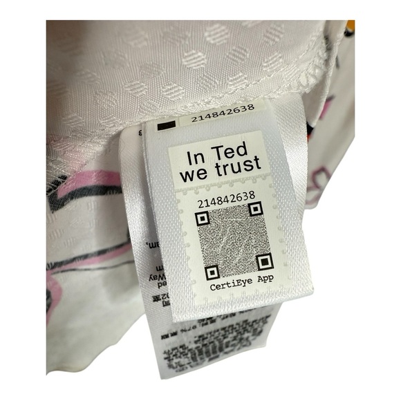 Ted Baker WESLLIE FLORAL WRAP FRONT DRESS IN WHITE Size 1 / XS / 0-2 NEW - Picture 12 of 17